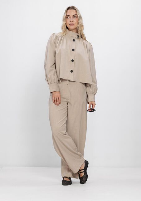 Beige SECOND FEMALE Wijde broek ZOIE CARGO TROUSERS - large