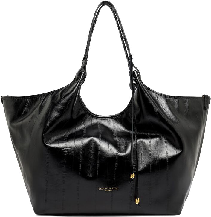 Gianni Chiarini Gianni Chiarini Schoudertas Dames Dua 12680, Materiaal: Lakleer, Kleur: Zwart