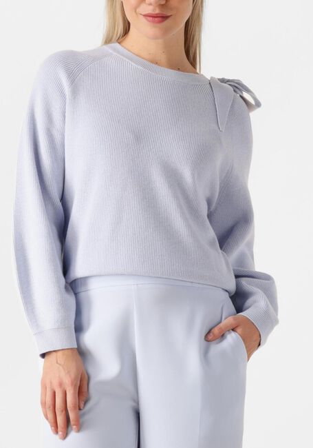 Lichtblauwe DANTE6 Trui ULYN CUT-OUT BOW SWEATER - large
