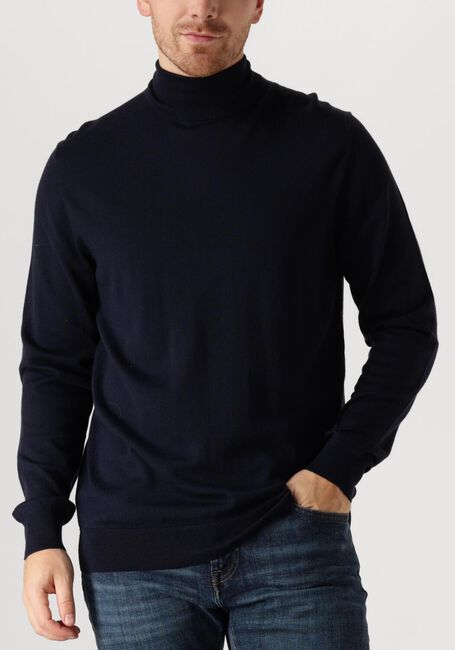 Donkerblauwe PROFUOMO Coltrui PULLOVER ROLL NECK - large