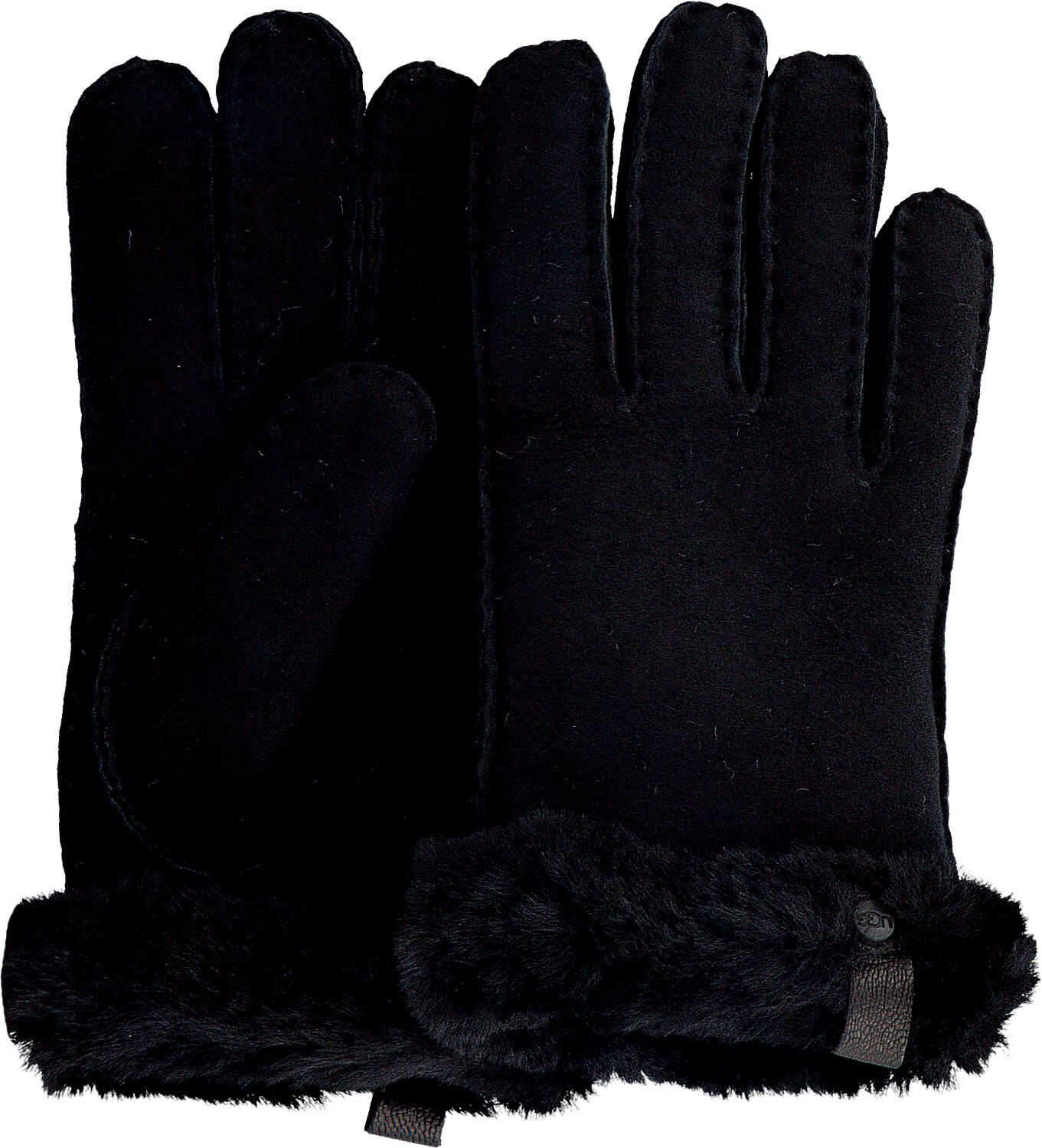 UGG Handschoenen
Dames Shorty Glove W Leather Trim, Maat: S, Materiaal: Suède, Kleur: Zwart afbeelding 1