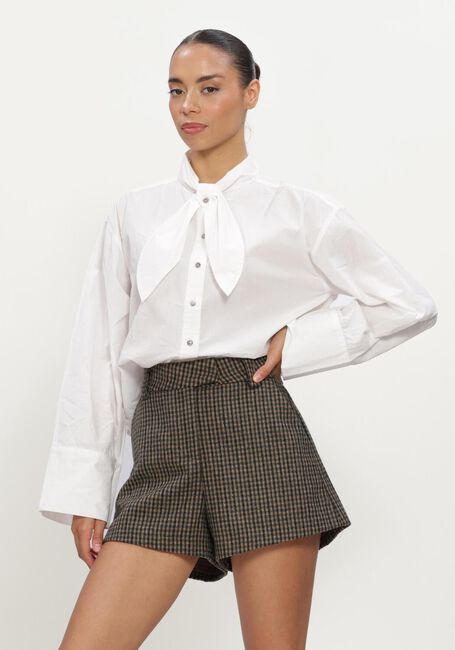 Witte RUBY TUESDAY Blouses KARMEL POPLIN SHIRT WITH BOW COLLAR - large