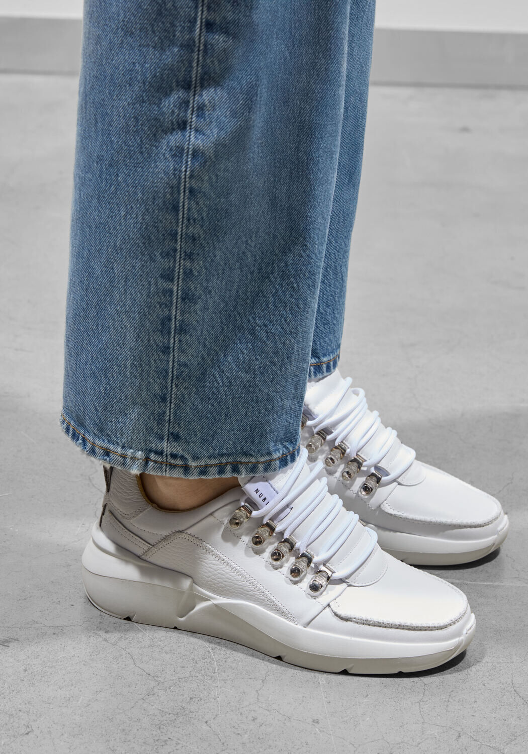 Witte NUBIKK Lage sneakers ROQUE ROMAN MEN - medium