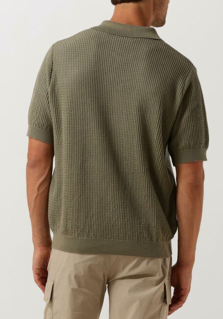 Groene FORÉT Polo MOMENT HALF ZIP KNIT - large