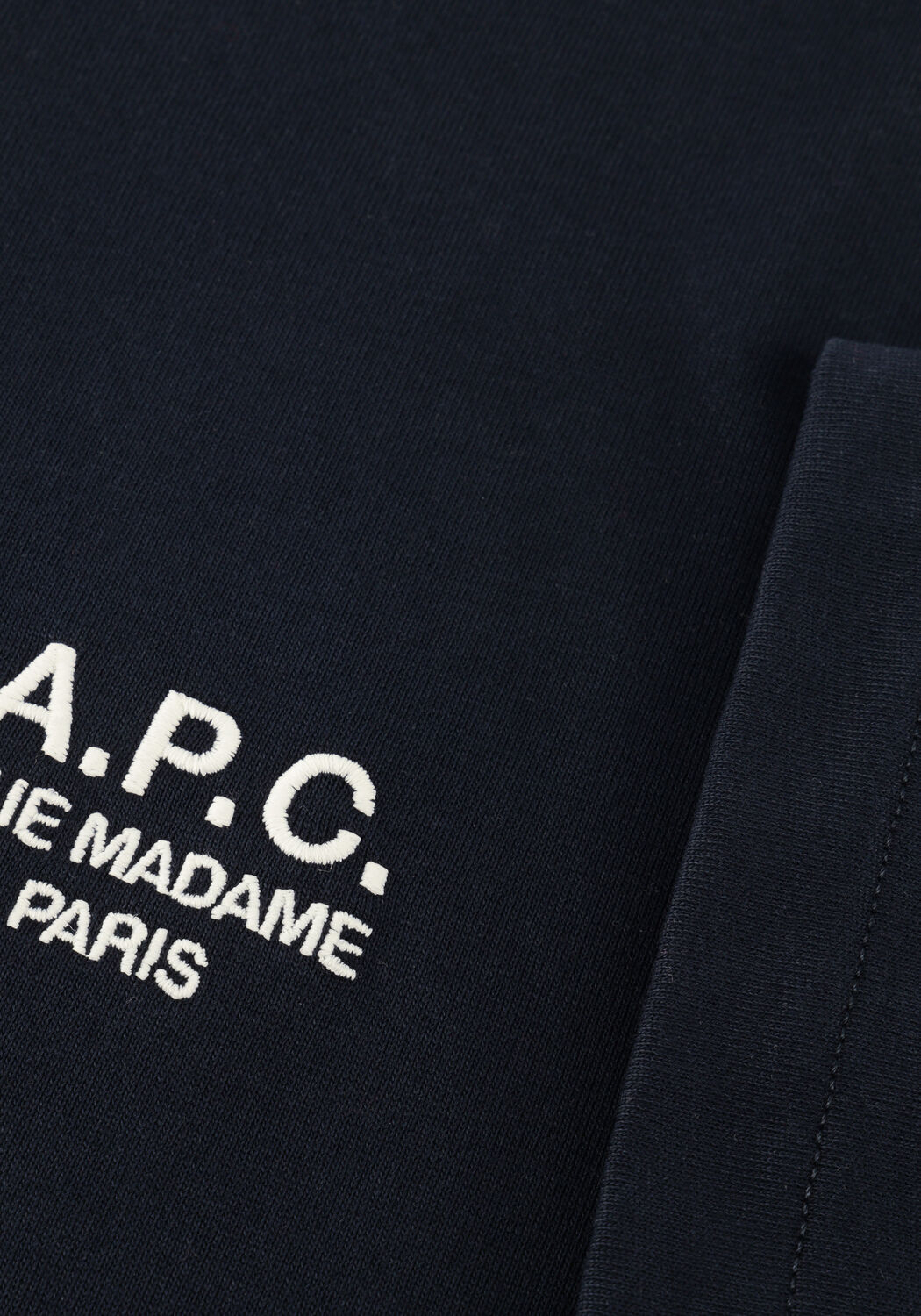 Donkerblauwe APC T-shirt T-SHIRT STANDARD RUE MADAME - large