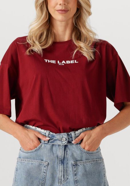 Bordeaux ALIX THE LABEL T-shirt LADIES KNITTED BASIC THE LABEL T-SHIRT - large