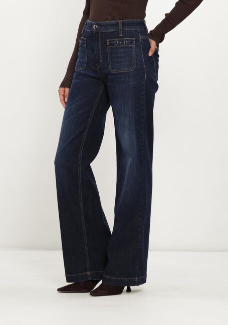 Blauwe CAMBIO Jeans ADA PATCHED POCKET DARK HR STRETCH BLUE DENIM - large