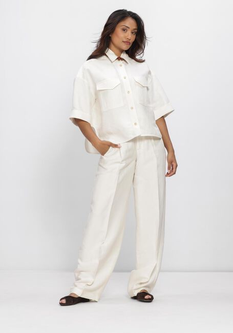 Witte CLOSED Wijde broek WENDLYN - large