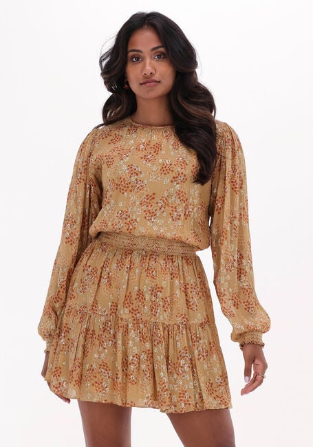 Khaki VANESSA BRUNO Mini jurk SVETLANA DRESS - large