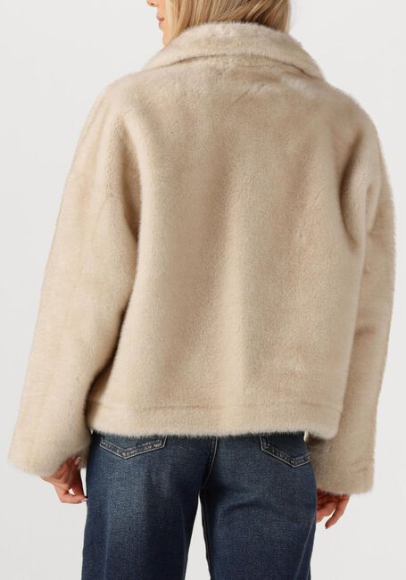 Beige STUDIO AR Faux fur jas FAJE - large