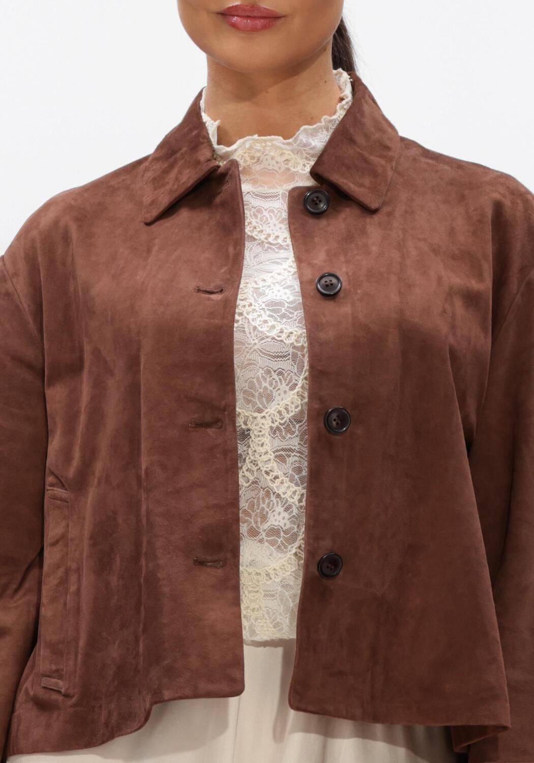 Bruine STUDIO AR Jack ELAINE GOAT SUEDE - large