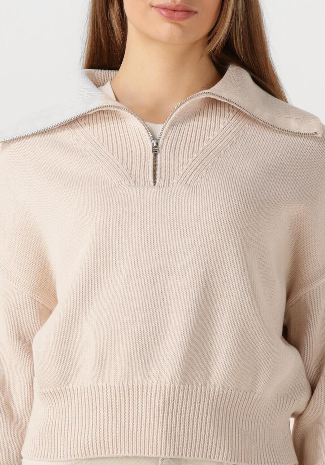 Gebroken wit CLOSED Vest CROPPED TROYER - large