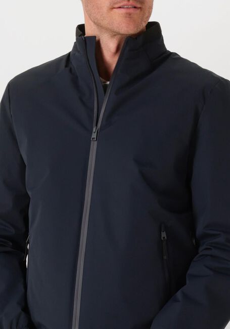 Donkerblauwe WOOLRICH Regenjas SAILING 2 LAYERS BOMBER - large