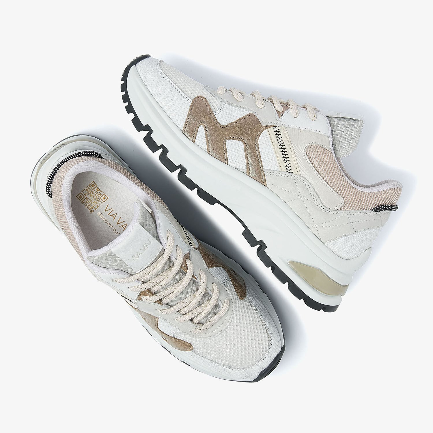 Witte VIA VAI Lage sneakers LIZ FINLEY - large