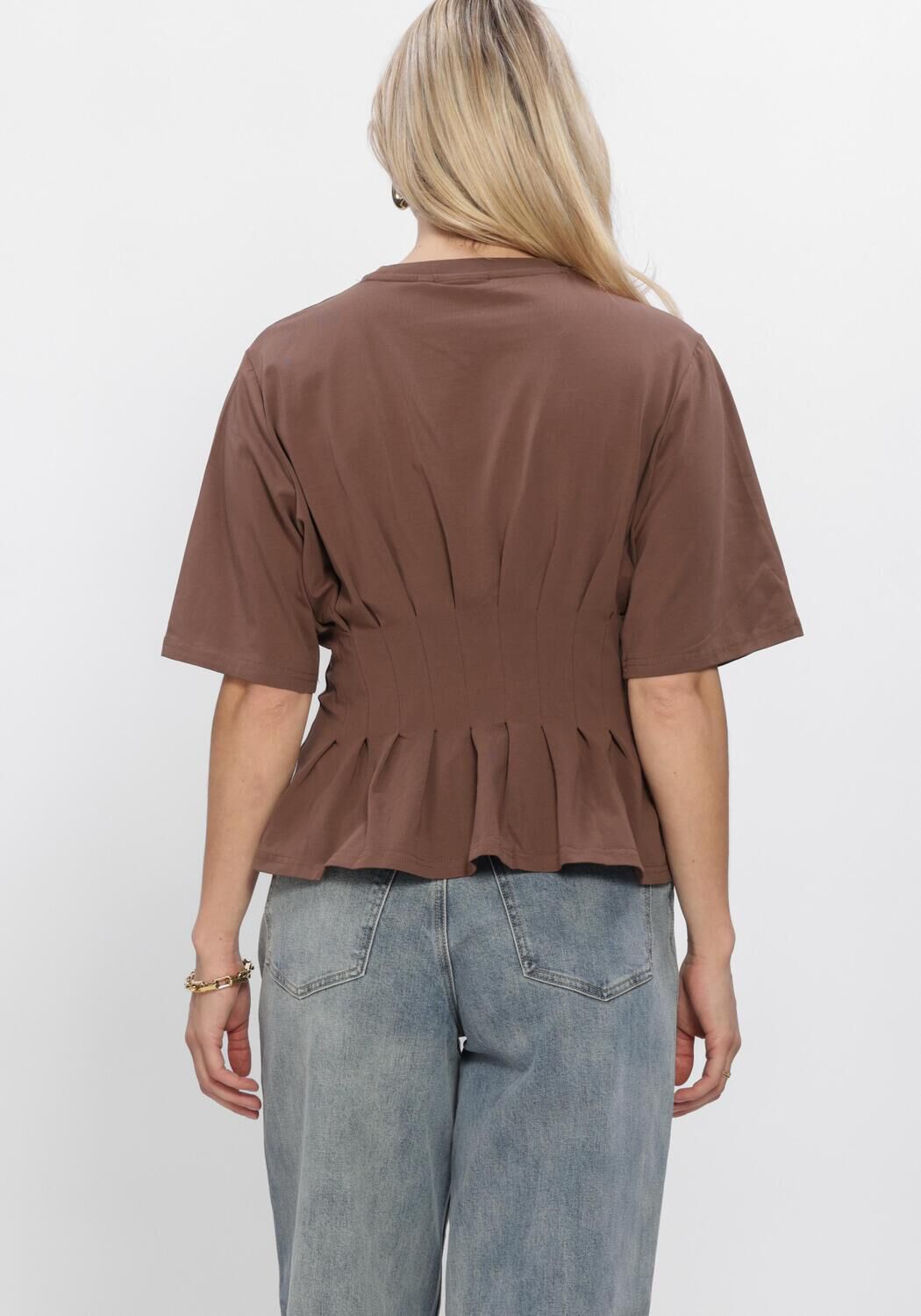 Bruine GESTUZ Top GZINEZ TEE - large