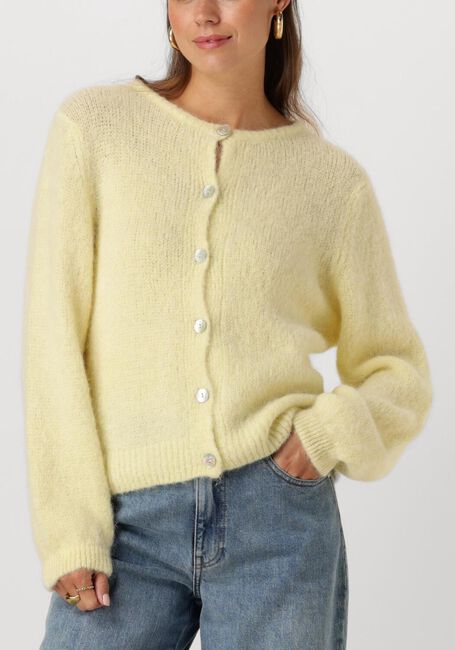 Gele AMERICAN DREAMS Vest SUSAN ALPACA CARDIGAN - large
