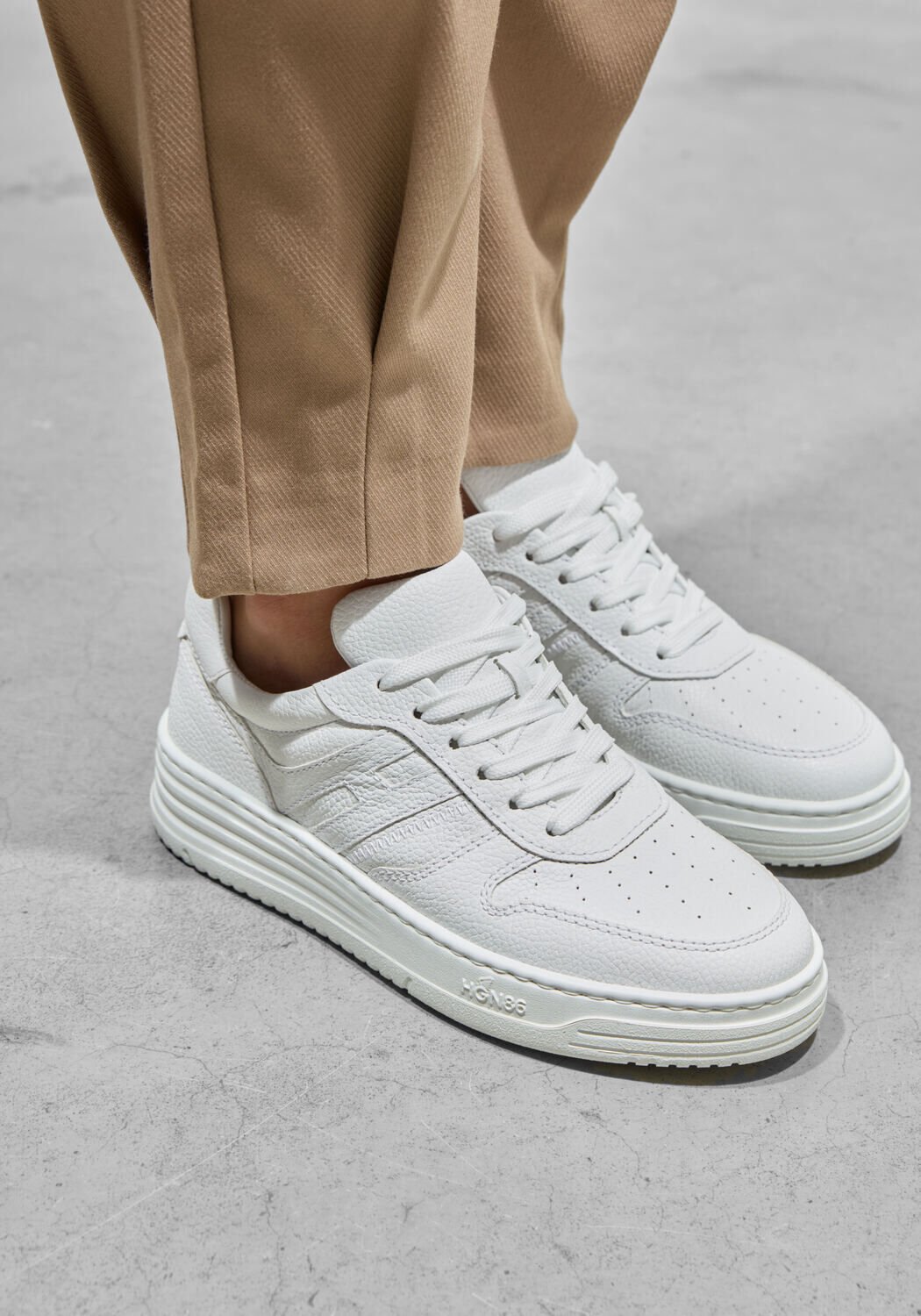 Witte HOGAN Lage sneakers H630 ALLACCIATO - medium