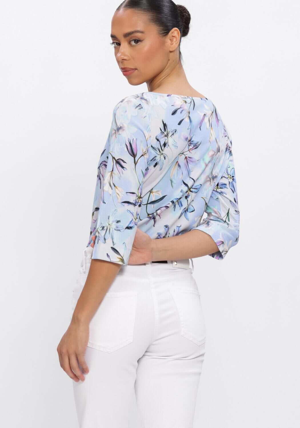 Blauwe MARC CAIN COLLECTION Tops & T-shirts AC 48.56 J39 - large