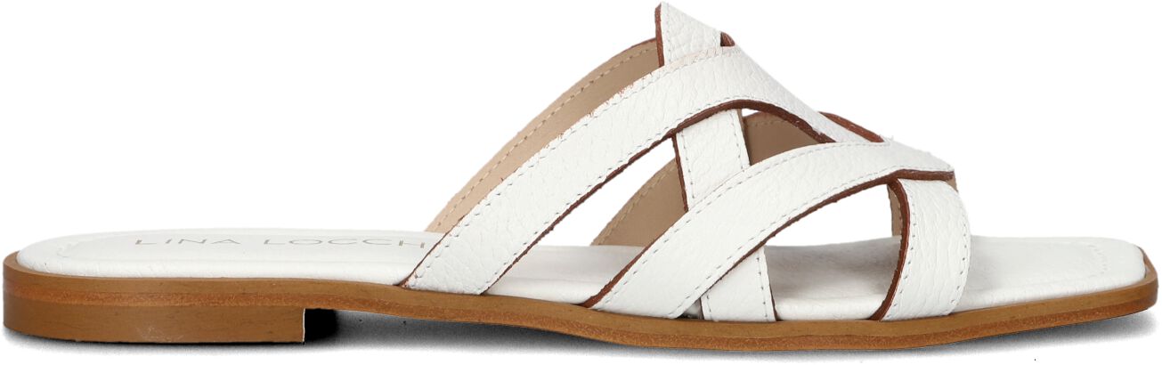 Lina Locchi Slippers
Dames Led Slipper Met Gesp, Maat: 39, Materiaal: Leer, Kleur: Wit