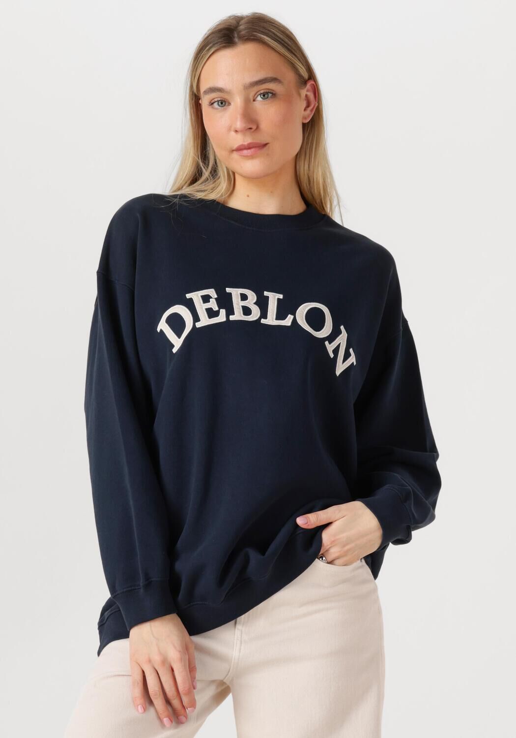 Deblon Sports Sweater Dames Romee, Maat: L, Kleur: Donkerblauw