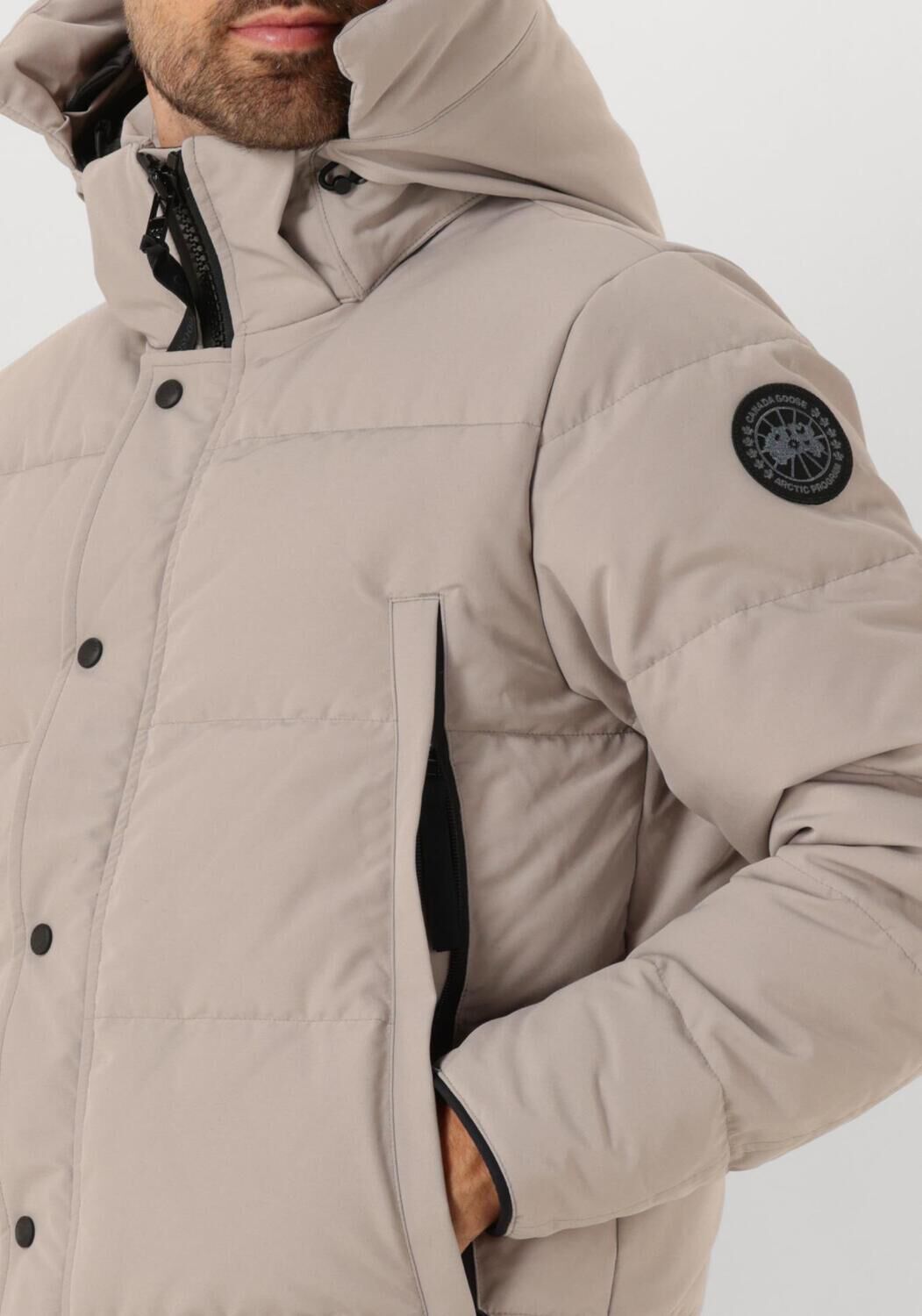 Zand CANADA GOOSE Gewatteerde jas WYNDHAM PARKA CR BLACK LABEL - large