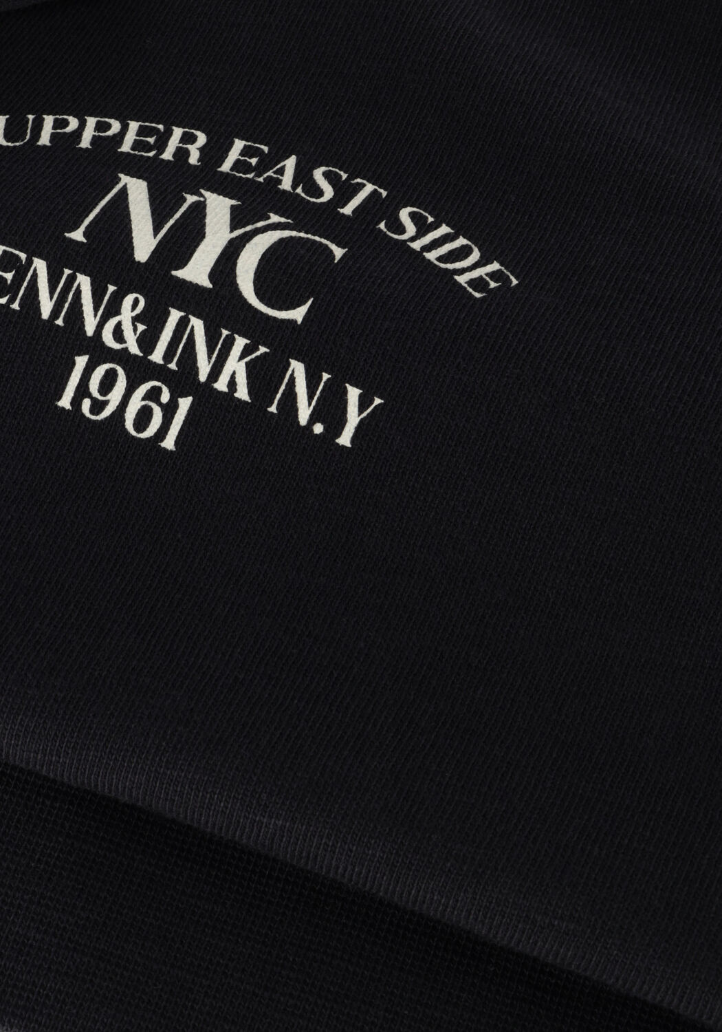 Zwarte PENN & INK Trui SWEATER PRINT - large