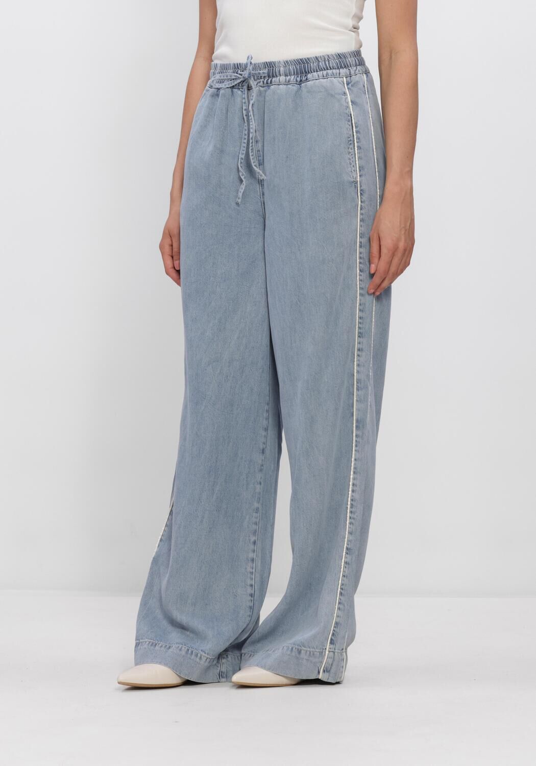 Gestuz Wide Jeans Dames Gzsea Hw Pants, Maat: 40, Kleur: Lichtblauw afbeelding 1