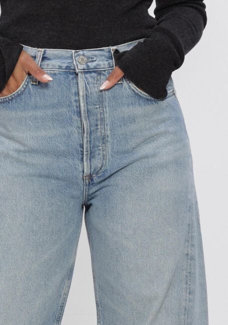Blauwe AGOLDE Barrel jeans LUNA PIECED JEAN IN ADDITION - large