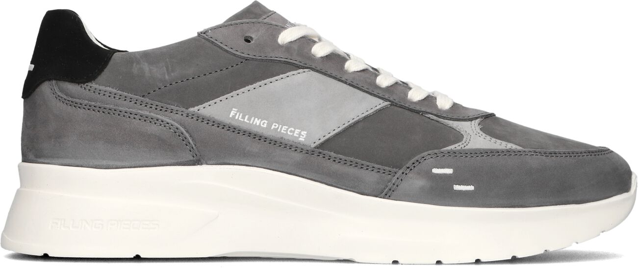 Filling Pieces Lage Sneakers Heren Jet Runner, Maat: 44, Materiaal: Nubuck, Kleur: Grijs