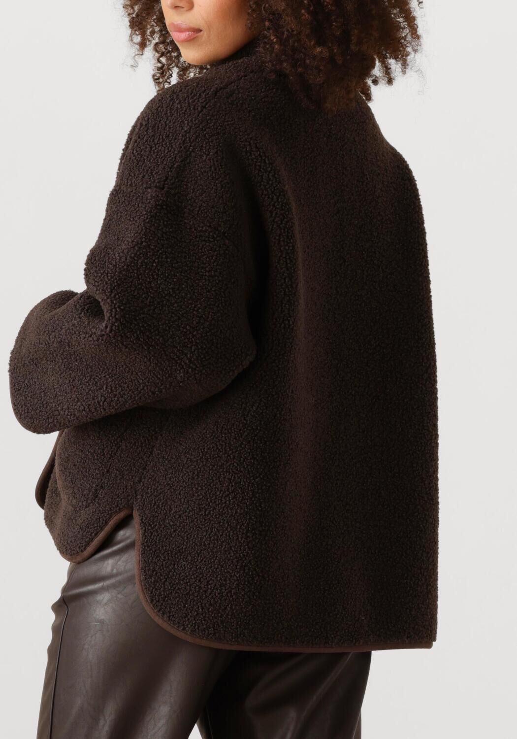 Bruine KNIT-TED Teddy jas JOKO - large