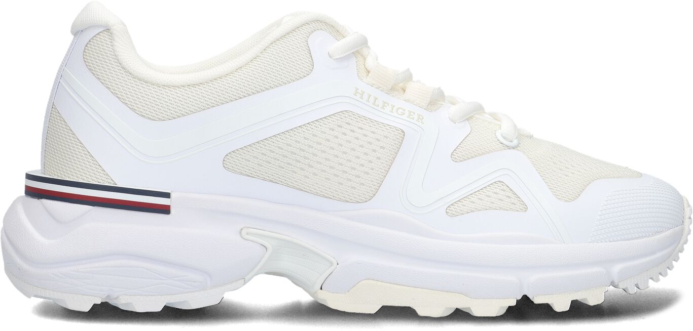 Tommy Hilfiger Lage Sneakers Dames Womens Trail Runner, Maat: 40, Materiaal: Textiel, Kleur: Wit
