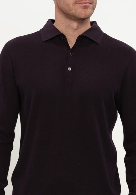 Bordeaux STEFANO LAURAN Trui POLO BUTTON COTTON - large