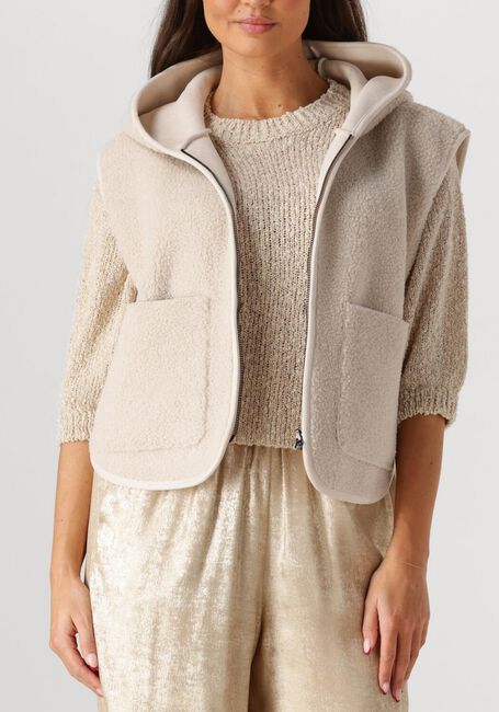 Ecru KNIT-TED Gilet BOWIE - large