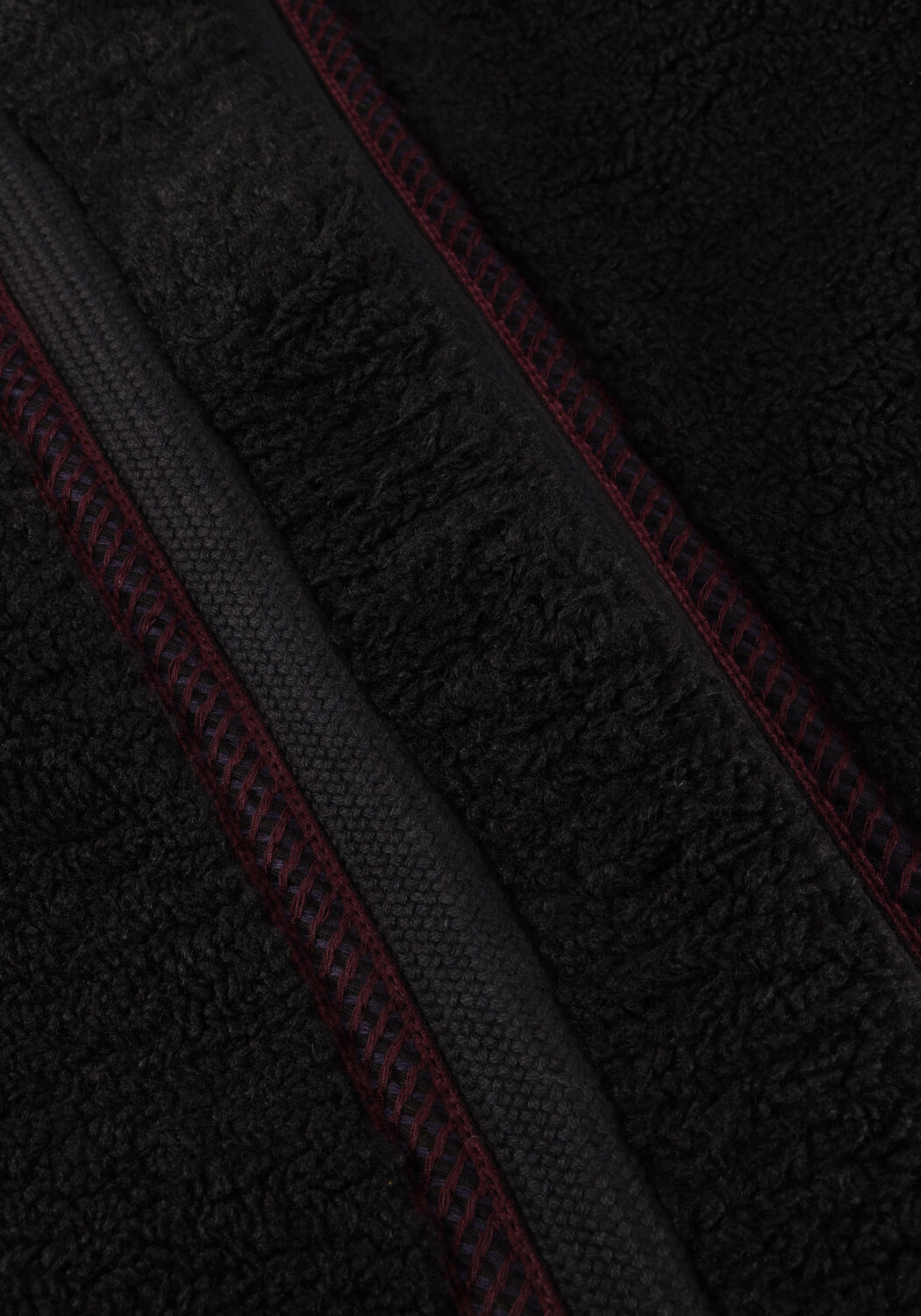 Zwarte ANTIK BATIK Teddy jas SALLY JACKET - large