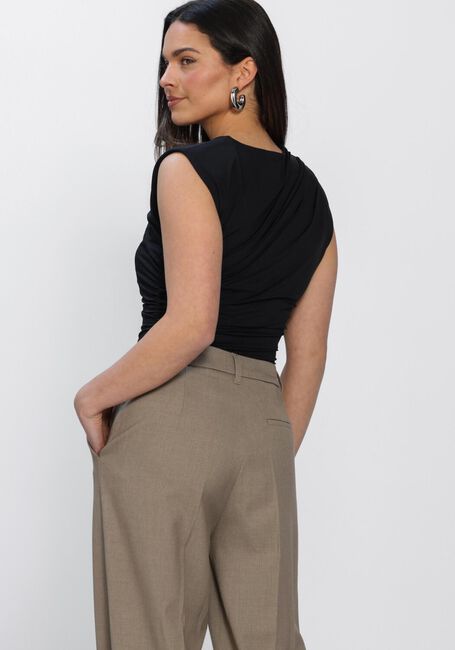 Zwarte ROSEMUNDE Top BILLIE SL DRAPE TOP - large