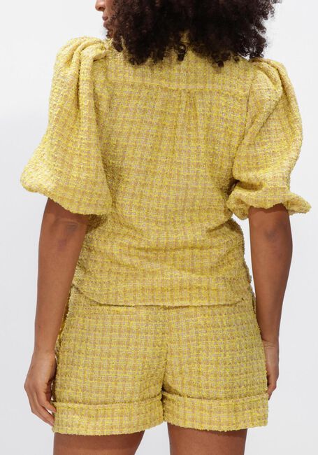 Gele JANICE Blouses LARS TWEED GEEL - large