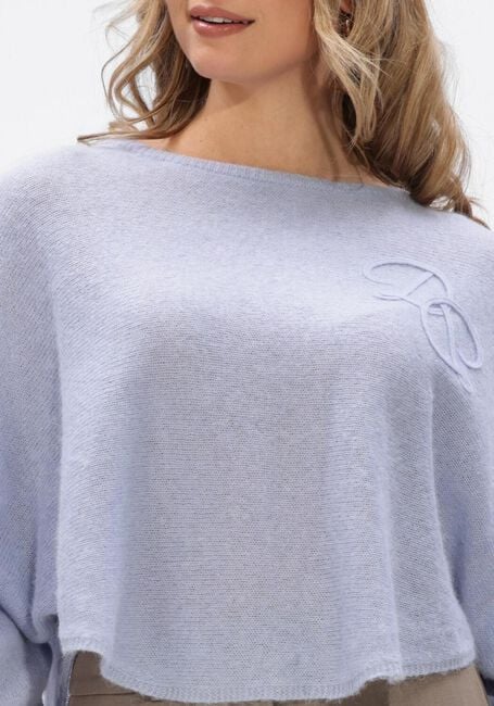 Blauwe DANTE6 Sweater MONTRE MONOGRAM SWEATER - large