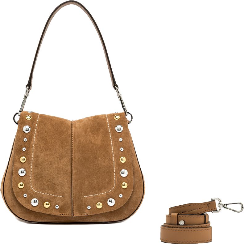 Gianni Chiarini Schoudertas
Dames Helana Round, Materiaal: Suède, Kleur: Camel afbeelding 1