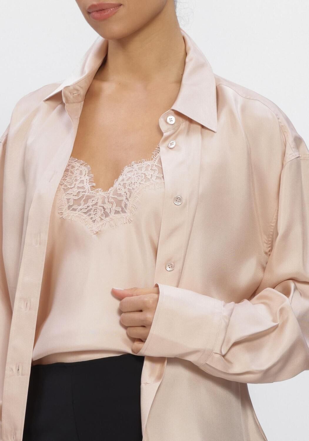 Ros&eacute;gouden ROHE Tops & T-shirts SHAPES SILK SHIRT - large