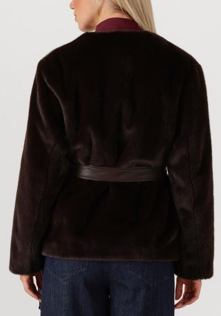 Bruine VANESSA BRUNO Faux fur jas FABU BLOUSON ML - large
