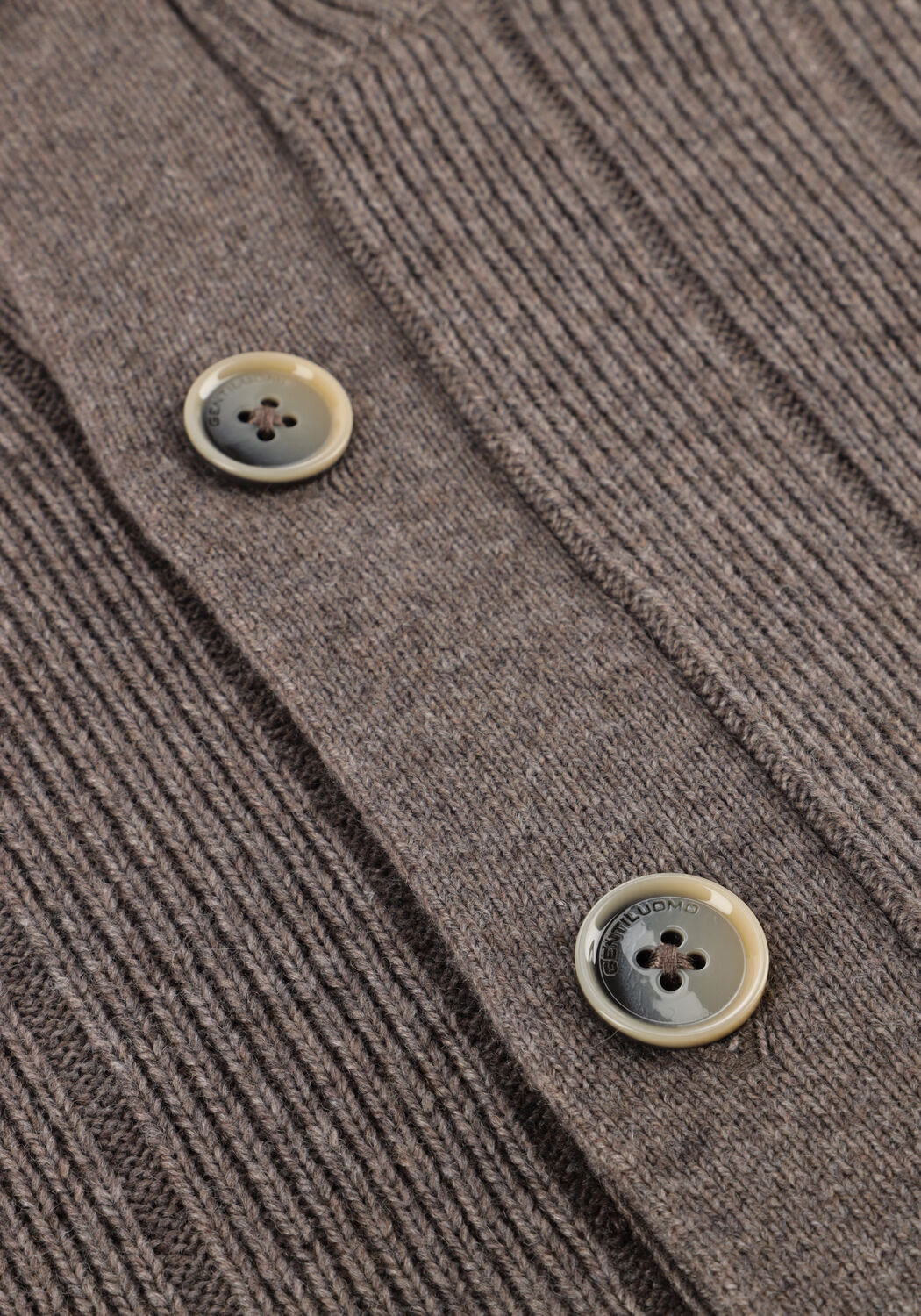 Taupe GENTILUOMO Vest CARDIGAN 8 BUTTONS - large