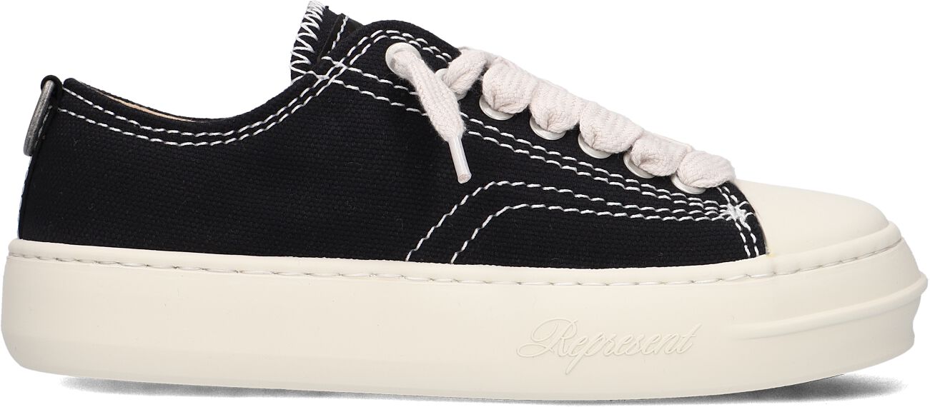 Represent Lage Sneakers Heren Rep-cap, Maat: 41,5, Materiaal: Textiel, Kleur: Zwart afbeelding