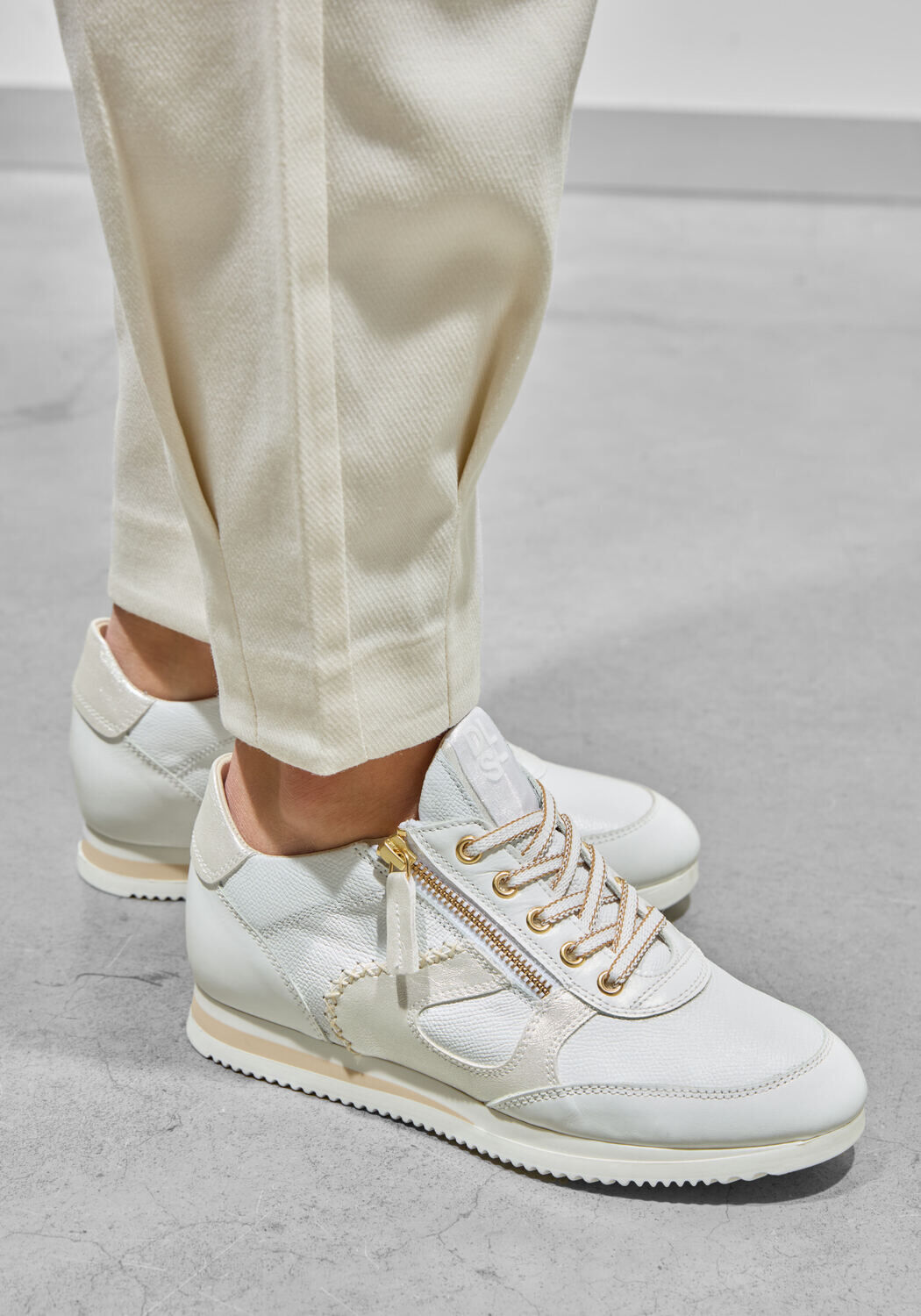 Witte DL SPORT Lage sneakers 6567 - medium