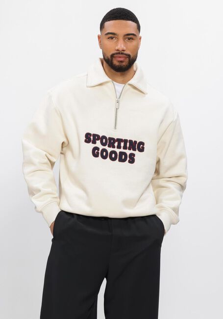 Ecru PAL Sporting Goods Sweater SWING FOR THE FENCES HALF ZIP - large