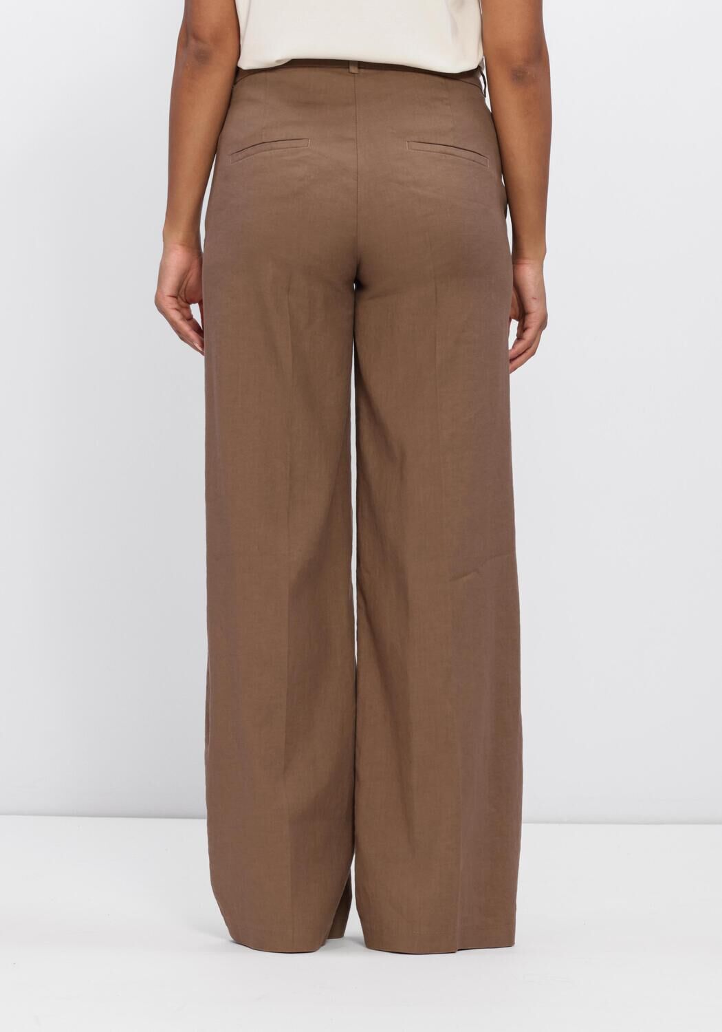 Taupe CAMBIO Wijde broek MIRA - large