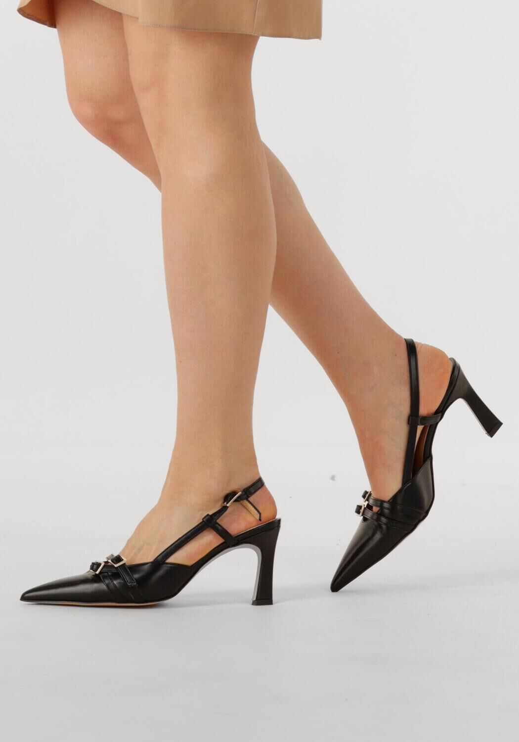 Zwarte NOTRE-V Slingbacks 7212 - large