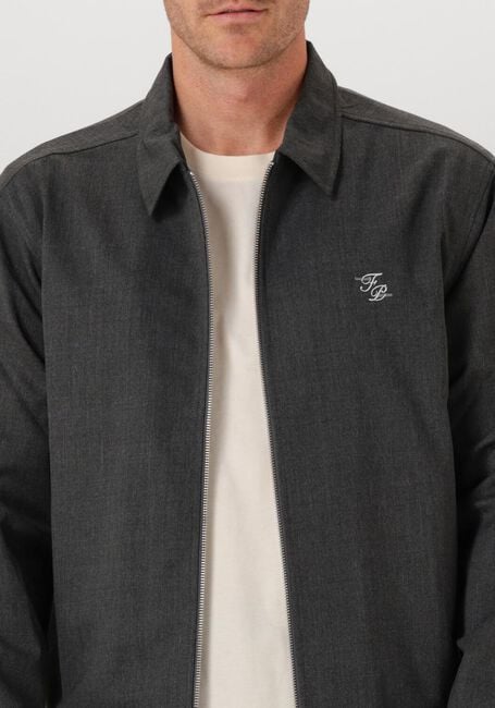 Grijze FILLING PIECES Overshirts COACH JACKET TWILL WOOL - large