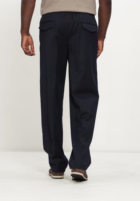 Donkerblauwe LARDINI Wijde broek PANTALONE UOMO EASY WEAR DROP REG - large