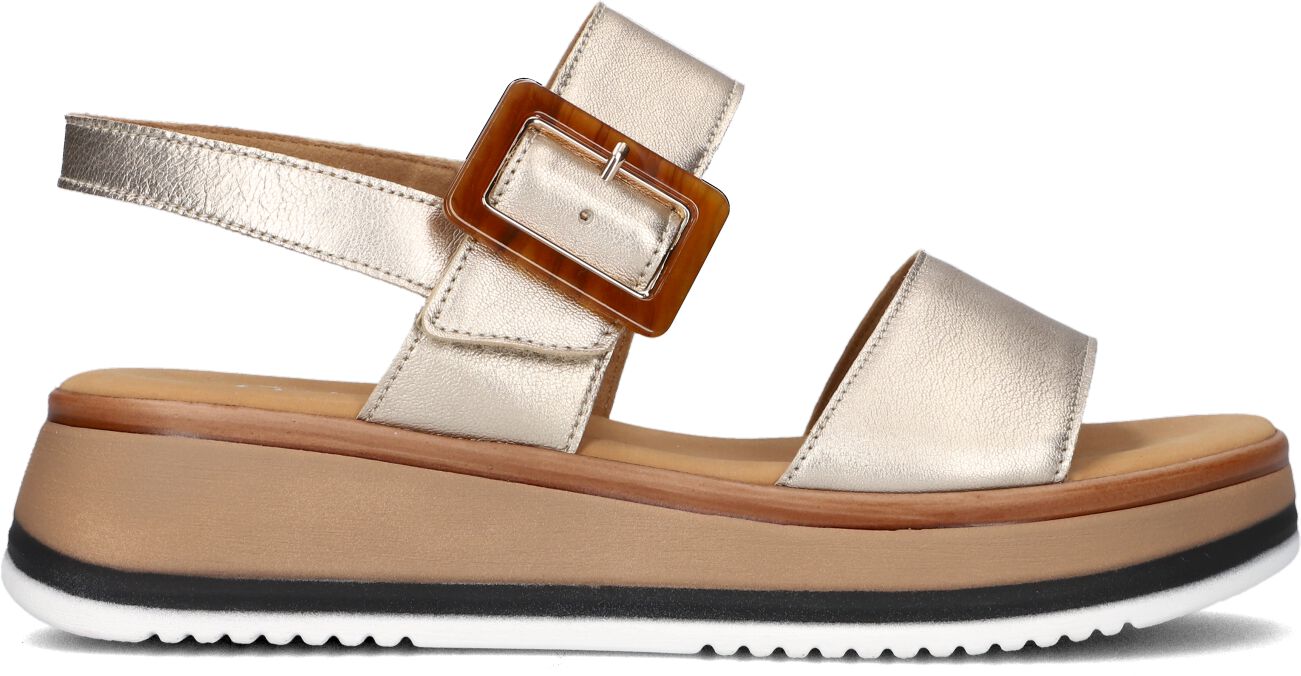 Gabor Sandalen
Dames 744.4, Maat: 37,5, Materiaal: Leer, Kleur: Goud