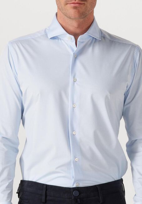 Lichtblauwe XACUS Klassiek overhemd ACTIVE SHIRT 520ML - large